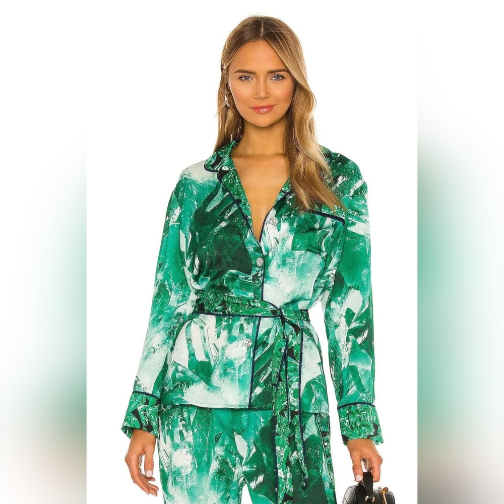 Le Superbe Staycation Top in Emerald Quartz Size 13 Revolve WITHOUT BELT - Picture 8 of 8